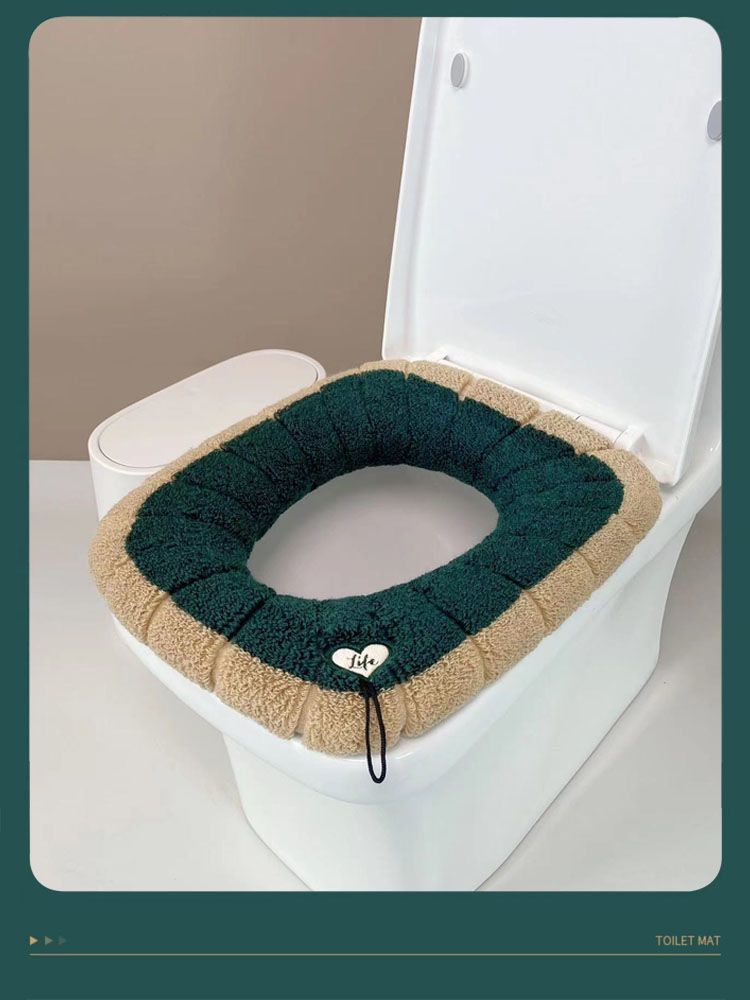 Cuscino universale extra spesso per sedile, copriwater quadrato grande caldo invernale con maniglia_voghion.com