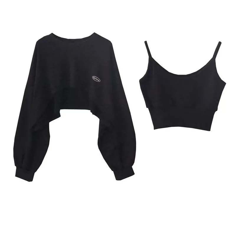 waarme Verkaf Damme Kuerz Dënn Sweatshirt Laangärm Crew Neck Top Blouse Alldag Casual Zweedeel Einfachen Stil Grousshandel_voghion.com
