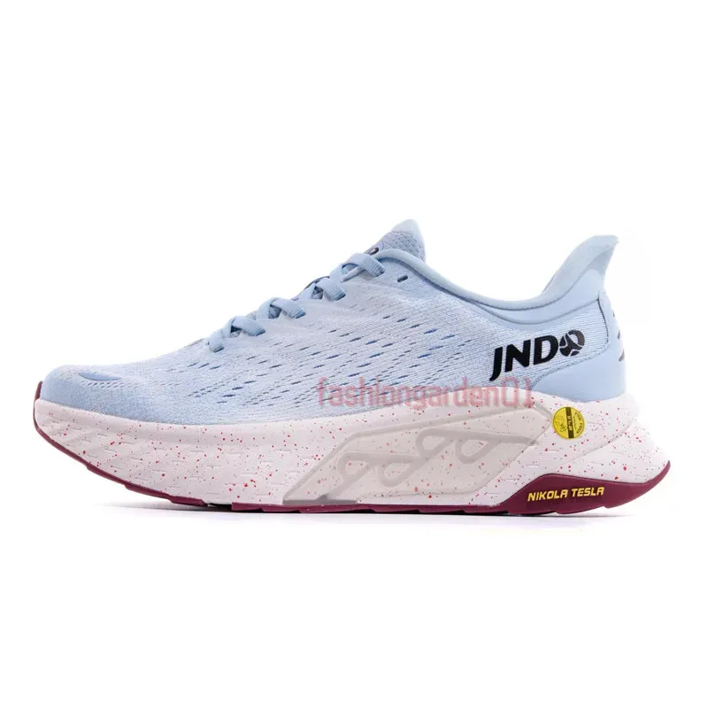 Chaussures de running JNDO Whale Leaping phosphorescentes 2.0 pour hommes et femmes, coloris Triple Black, Sunrise, Blanc et Jaune_voghion.com