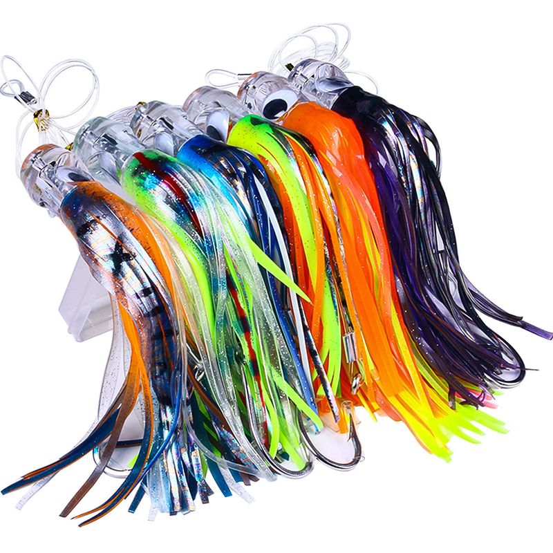 Trolling Soft 6 Colors 9inch Acrylic Octopus Bionic Boat Sea Fishing Lure Tuna Bait_voghion.com