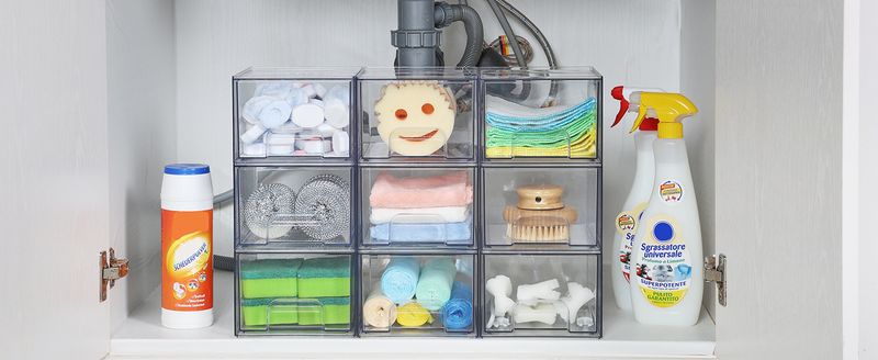 Schubladen-Organizer aus Acryl – 3-stufige, transparente Schreibtisch-Vitrine für Make-up, Schmuck und Bürobedarf (stapelbar, kratzfest)_voghion.com