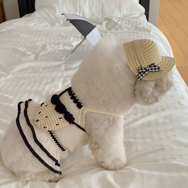 Sommer Neue Dünne Riemen Weste Mesh Bichon Teddy Pomeranian Overall Kleid Für Hunde Und Katzen Anti-Shedding Kleidung_voghion.com