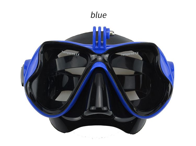 Male female adult goggles, large frame silicone face mirror, swimming and snorkeling mask, diving goggles_voghion.com