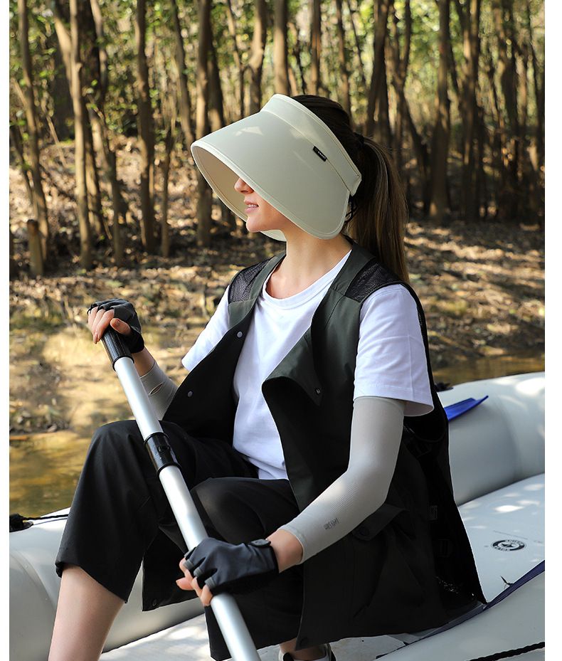 Women's Wide Brim Sun Hat With Cooling Fabric - Foldable & UPF50+ For Outdoor & Travel_voghion.com