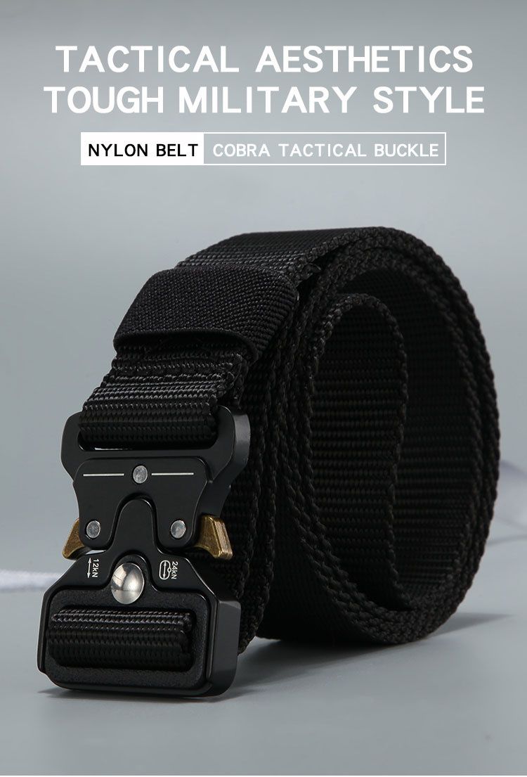 HOT Men's Outdoor Hunting Tactics Multi functional Buckle Nylon High Quality Marine Corps Canvas Belt_voghion.com