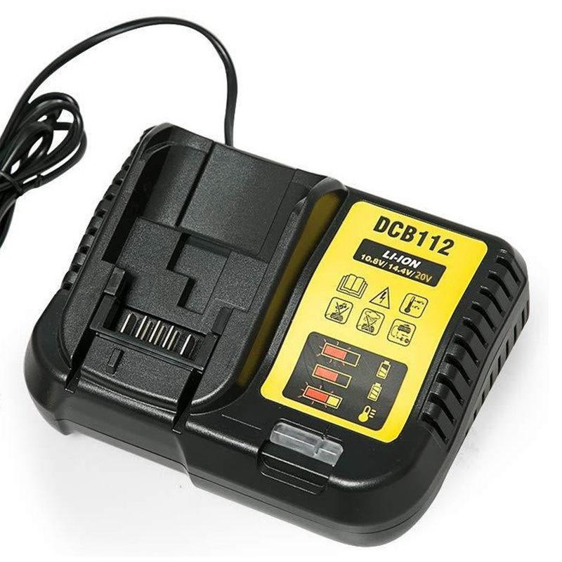 Multi-Schnellladestation DCB102 Batterieladegeräte für Dewalt 10,8 V 12 V 14,4 V 18 V 20 V 150 x 114 x 66 mm Zubehör_voghion.com