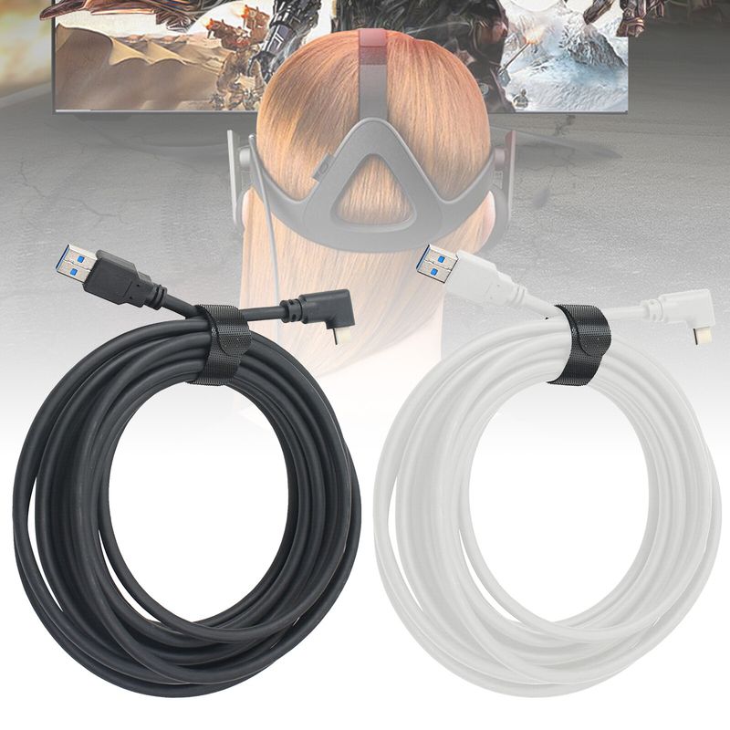 Type C Cable For Oculus Quest 2 Link 5M USB 3.2 Cable Data Line Steam VR Cables_voghion.com