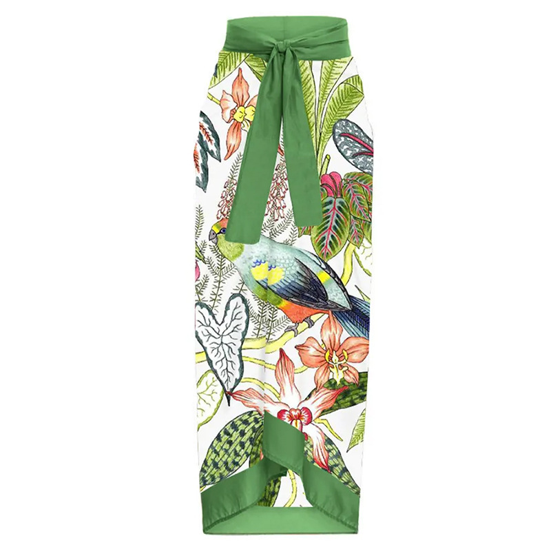 2023 nuove donne di un pezzo costume da bagno gonna in chiffon sottile aderente con volant_voghion.com