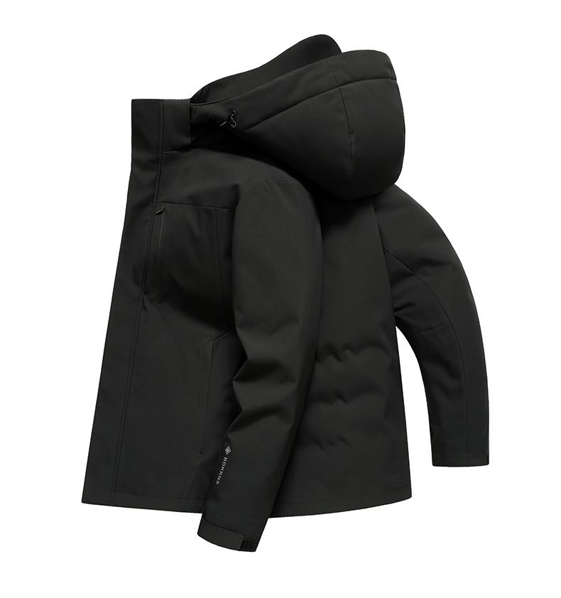 Chaqueta de plumón de ganso 3 en 1 para hombre: forro interior desmontable, parka impermeable y cortavientos para climas extremadamente fríos con relleno de 800 g_voghion.com