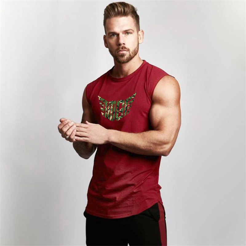 Bodybuilding Fitness Muscle Canotta sportiva da uomo Canotta attillata a cuore T-shirt senza maniche_voghion.com