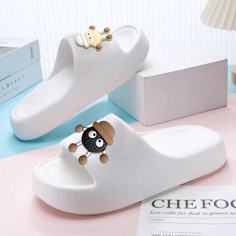 Pantofole da uomo con scritta "Calpestare la cacca" e scritta "Cartone animato" da donna, estive, per interni ed esterni, antiscivolo, per coppia_voghion.com