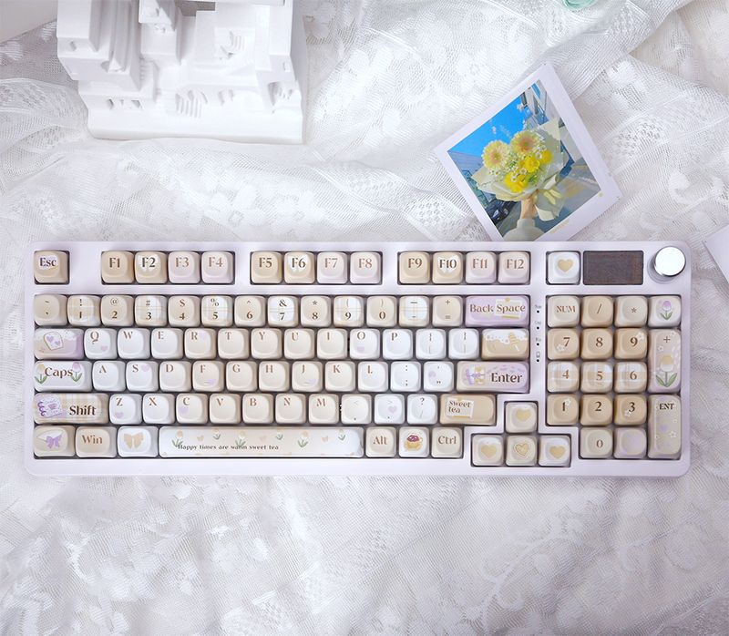C98pro Üç Modelli Nical Klavye Sıcak Tak Kablosuz Bluetooth Mahjong Sesi Sessize Alma Ekranla Özelleştirilmiş_voghion.com