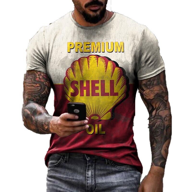 Personalized Unisex Casual Short Sleeve Fashion Versatile Loose 3D Couple T-Shirt_voghion.com