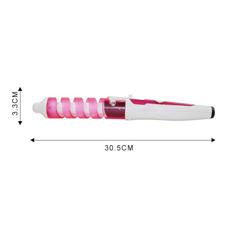 2024 Magic Spiral Curling Wand - Professional Fast Heating Roller Curler Electric Hair Styler Ionic Ceramic EU Plug_voghion.com