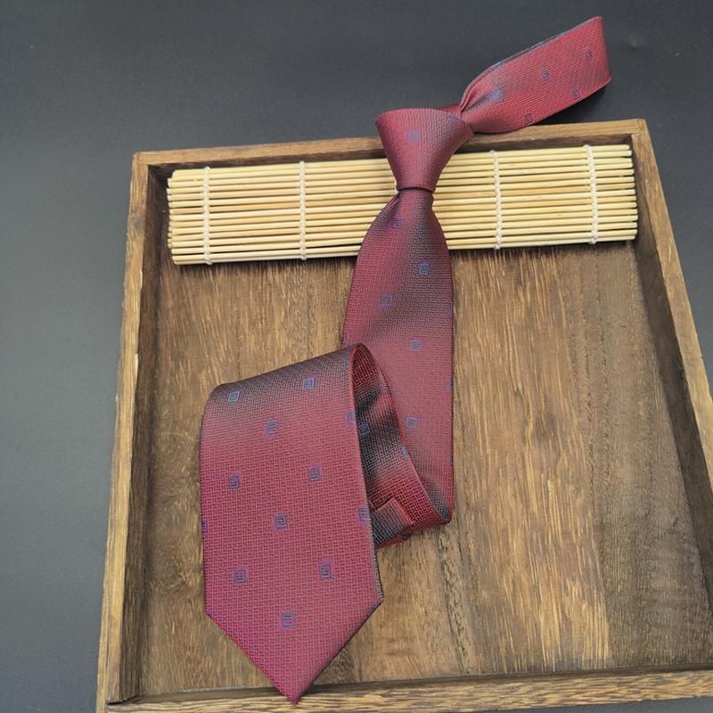 Cravatta da uomo, da 8 cm, in tessuto jacquard retrò, stile formale, casual, da ufficio, da impiegato statale, da matrimonio_voghion.com