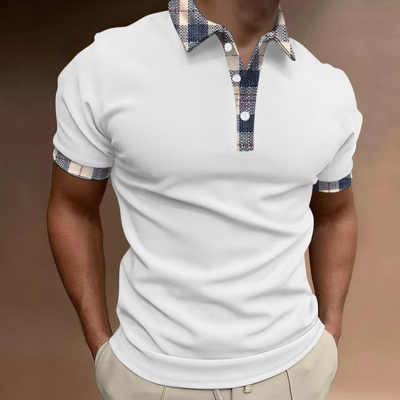 Camisa polo masculina de manga curta respirável e com botões, para primavera e verão, 25ª temporada, personalizável_voghion.com