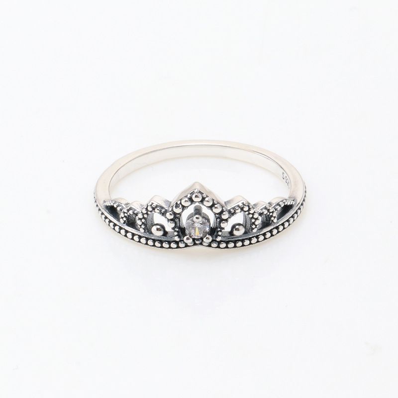 Damessieraden Kroonring Elegante Prinses Stijl Mode Statement Stuk Voor Vrouwen, Maten 50-60 Licht Luxe Temperament Cadeau Voor Vrouwen_voghion.com