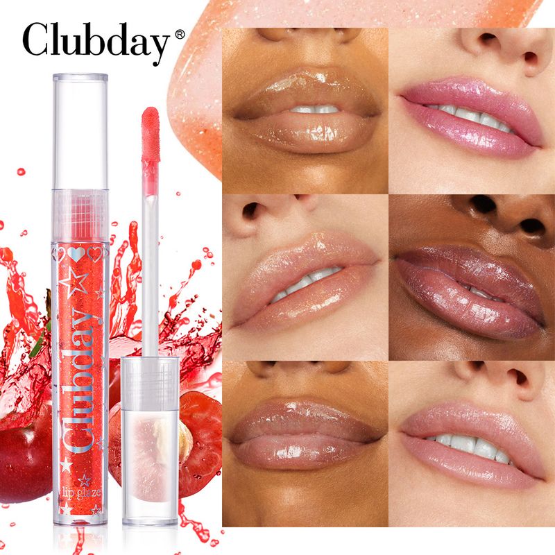 Aceite labial hidratante Clubday - Acabado brillante tipo espejo, brillo labial hidratante con ácido hialurónico_voghion.com