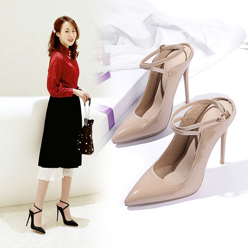 2025 New Pointed Thin Heels Fashion Back Air Hate Sky High Size Sandals Cross Border Women's Shoes_voghion.com