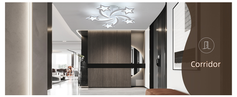 Plafoniera moderna, plafoniere da camera da letto da 50 W, plafoniere dimmerabili per camera da letto, plafoniera da cucina a LED a 5 stelle per soggiorno_voghion.com