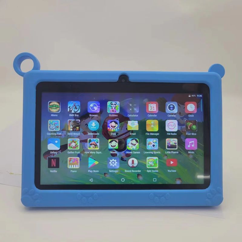 7 Inch Kids Learning Tablet With MTK Processor, 8GB Storage, Dual Camera & Shockproof Case – Educational Android Tablet For Children (Pink, Blue)_voghion.com