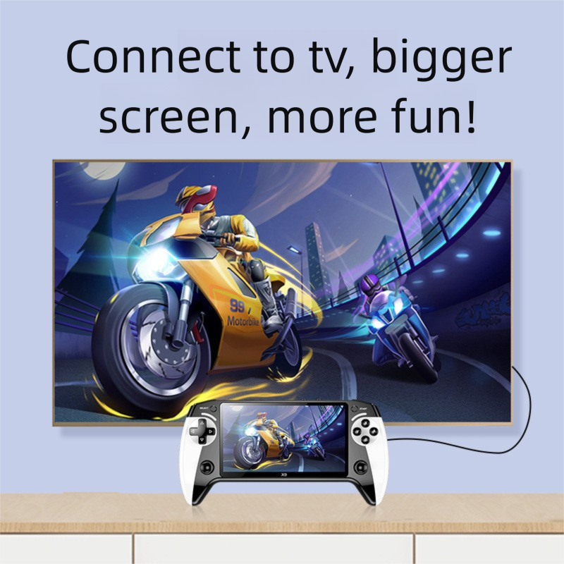 Neu X9 Handheld Spielkonsole 5,5 zoll Großen Bildschirm Arcade Zehn Simulatoren Ultra-Klares Bild_voghion.com