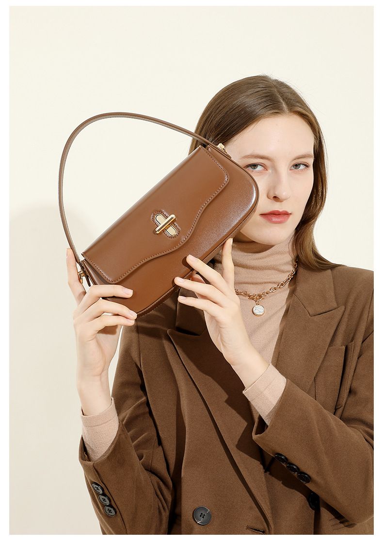 Kožená kabelka Stick, prémiová kabelka přes rameno 2025, kabelka do podpaží, módní a elegantní_voghion.com