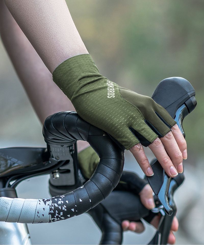 Gants de cyclisme ROCKBROS Road to Sky, gants de sport, demi-doigts, antidérapants_voghion.com