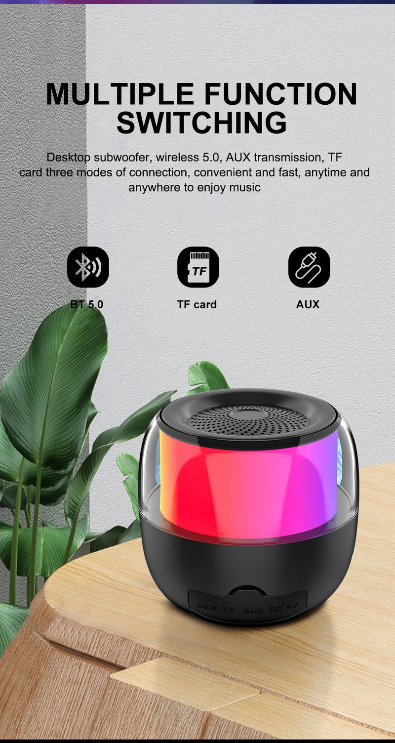 ZQS-L01 Bluetooth Speaker K Song Small Audio Outdoor Portable Desktop Wireless Computer Subwoofer_voghion.com