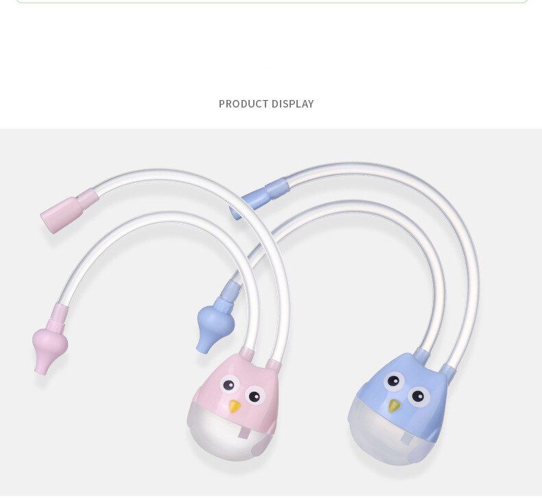 Aspiratore nasale per neonati, tipo di aspirazione nasale, detergente per assorbimento nasale, tubo di aspirazione in silicone anti-reflusso per neonati_voghion.com
