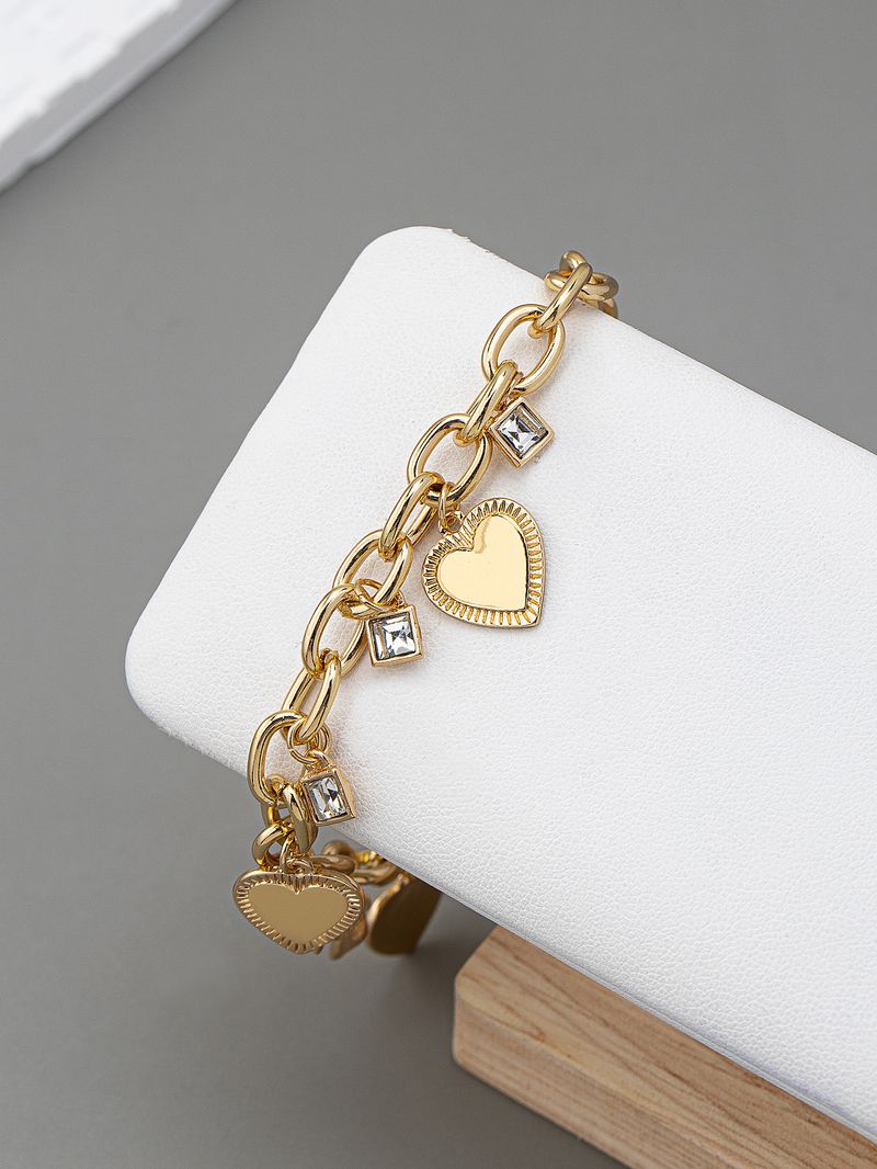 Joias femininas com design personalizado, pulseira com pingente Three Love, joias de mão de alta qualidade_voghion.com