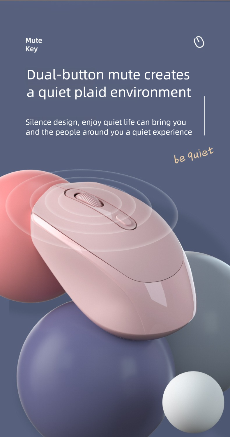 Nuevo ratón inalámbrico silencioso USB para ordenador de sobremesa, portátil, oficina en casa, juegos y juegos._voghion.com