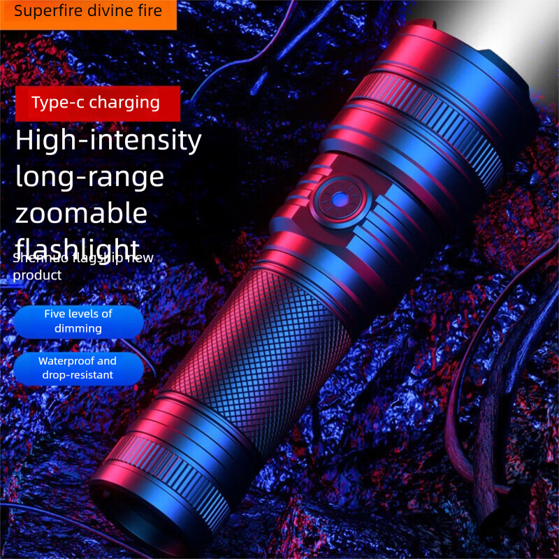 Shenhuo SupFire RX21 High Brightness Flashlight Zoom Ultra Bright Range Long Battery Life Small Portable Military_voghion.com