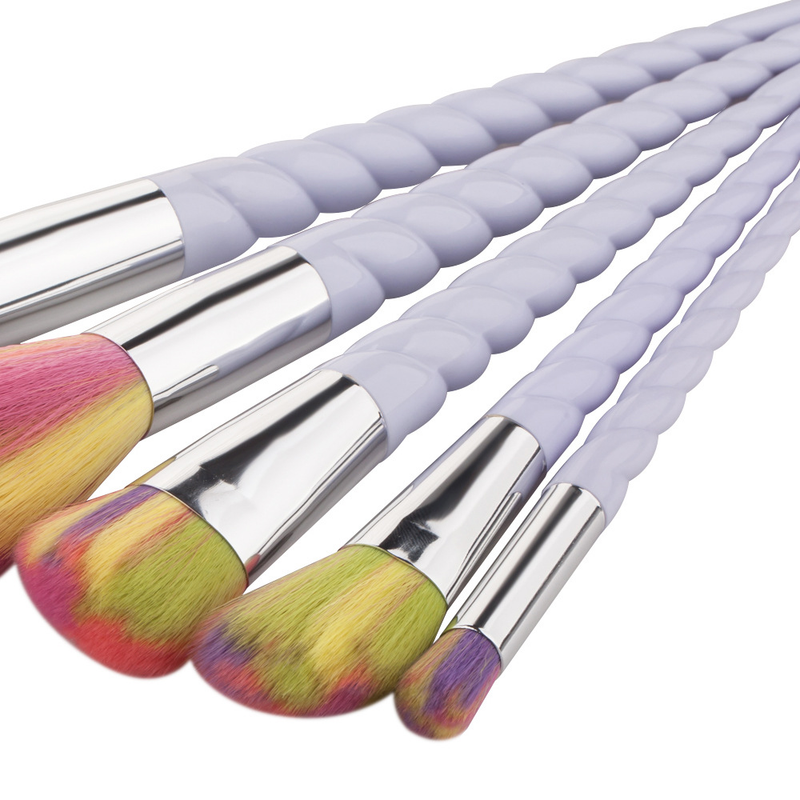 5 Einhorn Make-up Pinsel Set Beauty-Tools Make-up-Tools Faden GUJHUI Yuncai_voghion.com