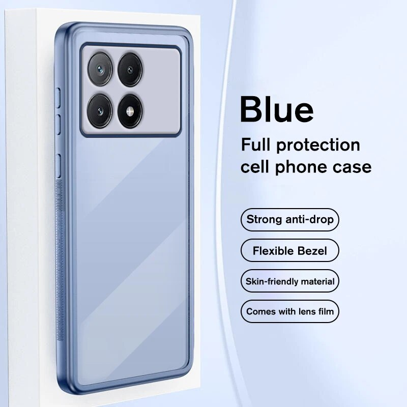 Pro Case Clear Soft Silicone Phone Cover per Xiaomi PocoX6 Protezione completa dell'obiettivo Funda PocoX6Pro Little X6Pro X 6 5G_voghion.com