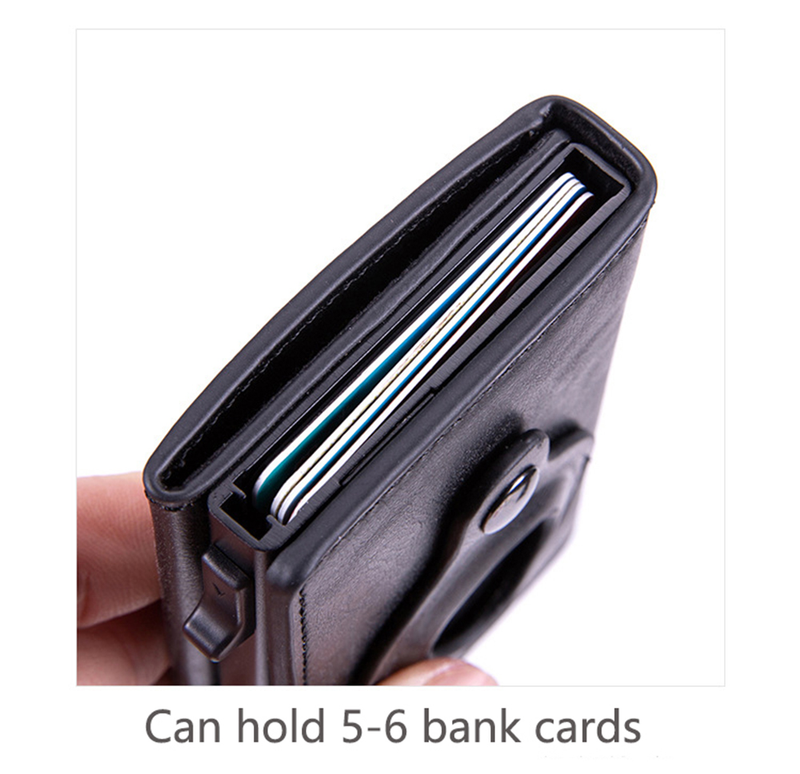Bycobecy jauns Airtag maks vīriešiem Carbon Fiber Fashion ID kredītkartes turētāja futrālis Rfid Slim Airtag Slide Wallet_voghion.com
