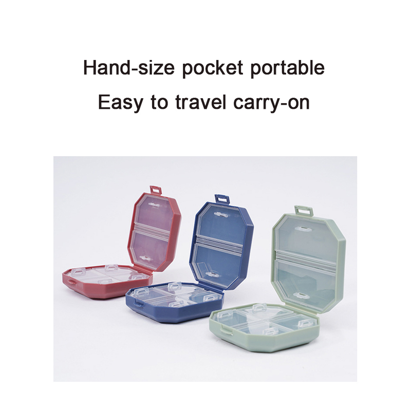 Pill 6 Grids Box Organizer Portable Travel Pills Case Tablets Drug Vitamin Capsule Holder Double Dustproof s_voghion.com