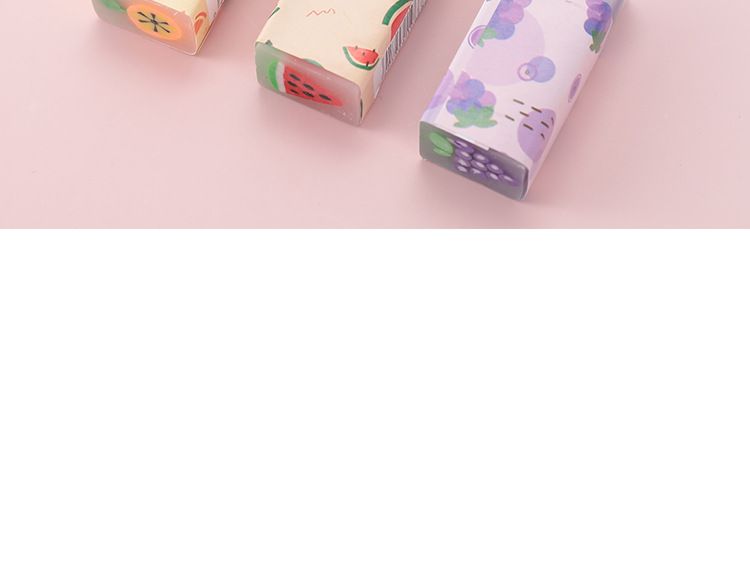 Borrachas com aroma de frutas para crianças - PVC atóxico, formatos divertidos de frutas, apagamento limpo, sem resíduos, pacote com 36_voghion.com