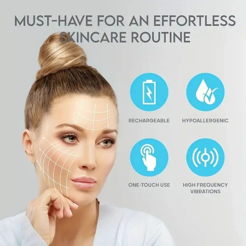 Facial Skin Scrubber, Ultrasonic Skin Spatula Face Blackhead Remover Machine_voghion.com