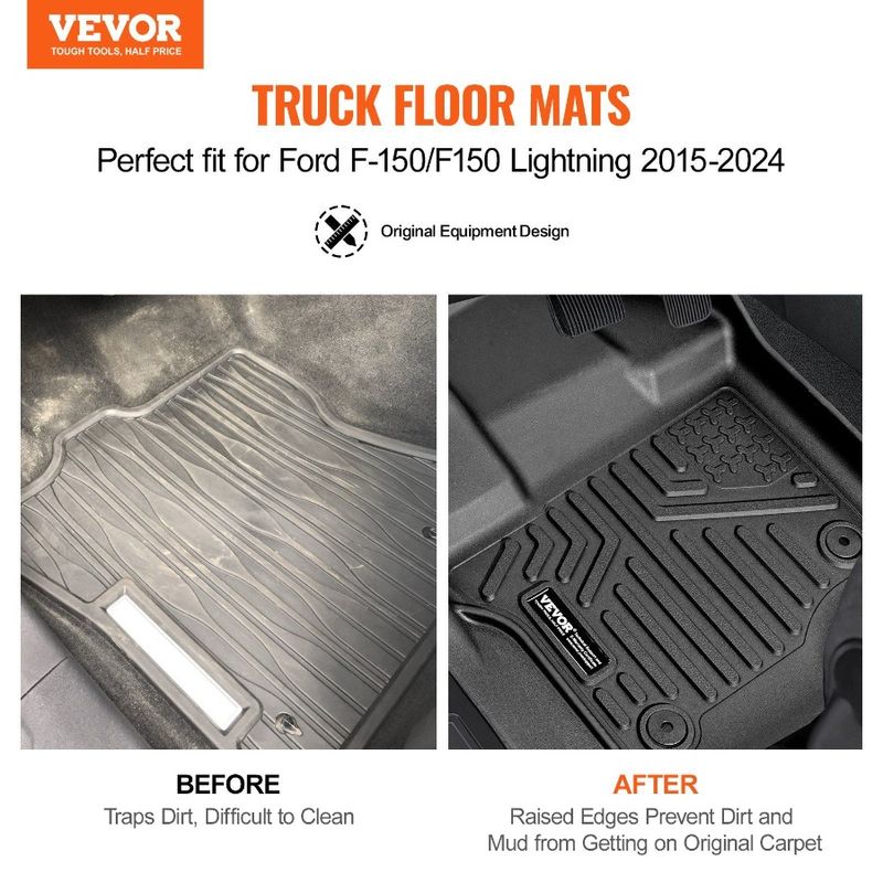 Pcs F150 F150 3 Mats 20152024 Lightning Fits Ford Automotive For Floor_voghion.com