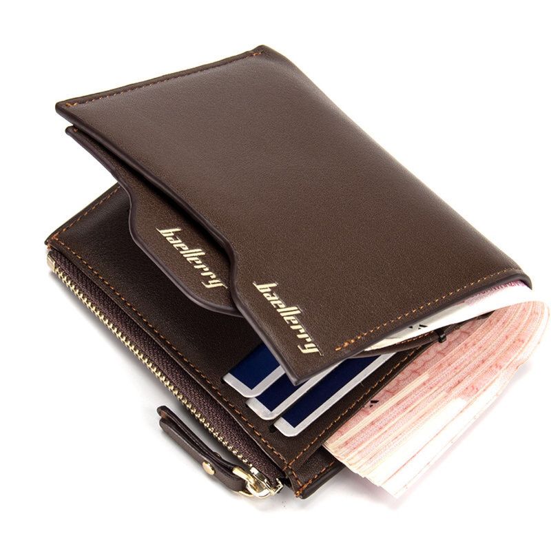 Portemonnaie / Männer d'New Zipper Short Multi-Funktioun Card Coin Portmonni / Gebuertsdag Cadeau_voghion.com