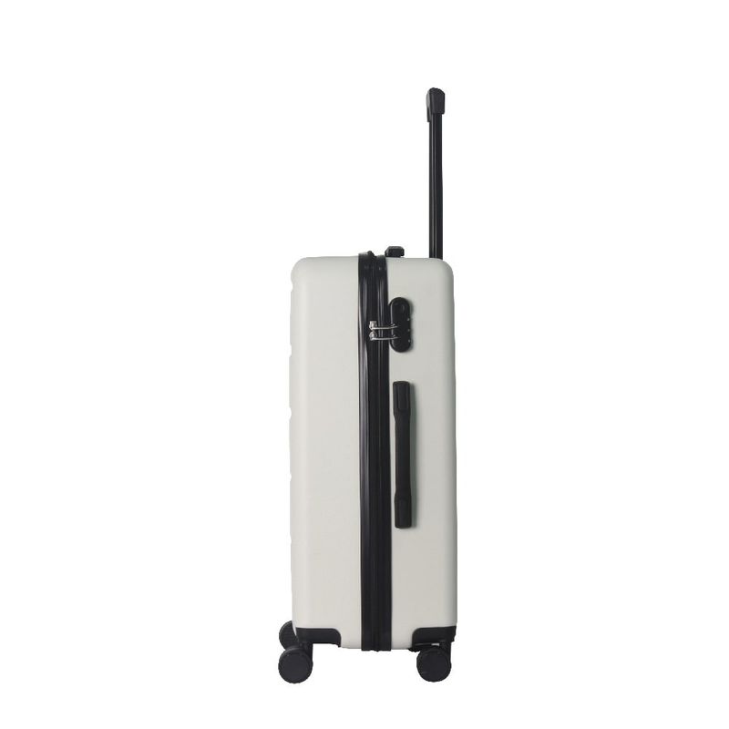 Luggage Sets ABS Hardshell 3pcs Luggage, Lightweight Durable Suitcase Sets Spinner Wheels Suitcase 20''24''28'' (White)_voghion.com
