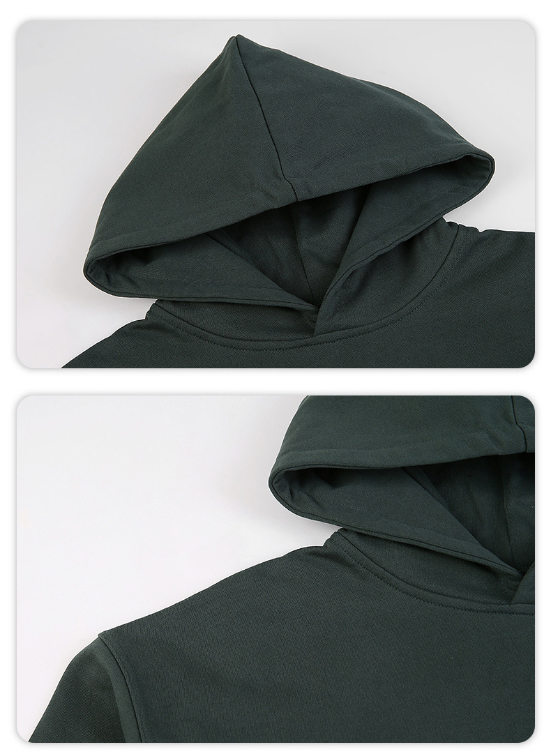 Herrkläder hoodie tryckt broderi stekt färg tvättvatten att göra gamla_voghion.com