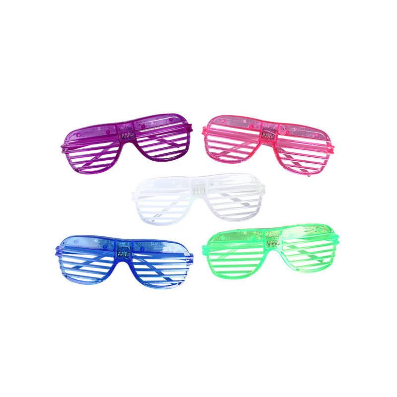 Nuovi arrivi in eln light LED 6 Color Blinds Lampade Ombrello Occhiali Natale Compleanno Neon Carnevale Festa Vetro_voghion.com