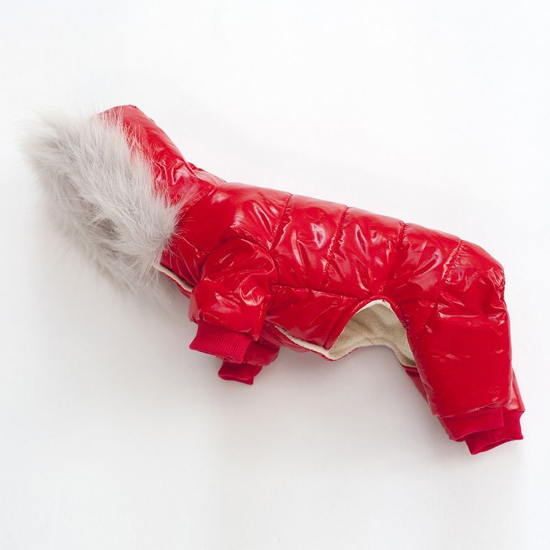 Teddy Dog Pet Clothing Autumn/Winter New Thickened for Wind and Snow Four Leg Cotton Coat_voghion.com