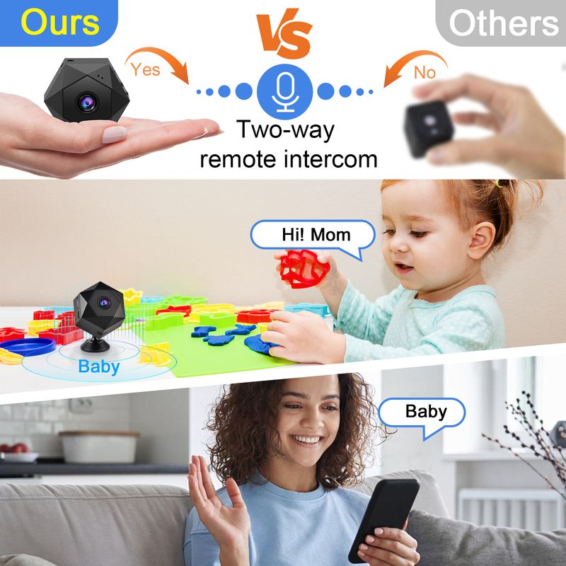 Indoor Intelligent Remote Wireless Monitoring Camera, Household Infrared Night Vision Monitoring, Two-way Voice_voghion.com