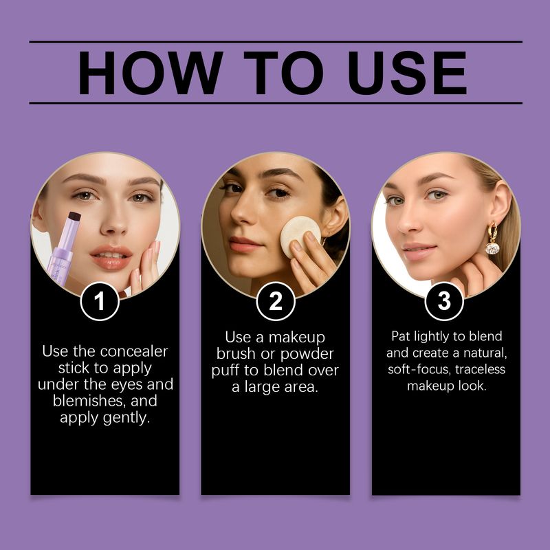 Zephoco Natural Color Täglich tragbar Glattes Gesicht Nasenschatten Kontur 3D Concealer Stick_voghion.com