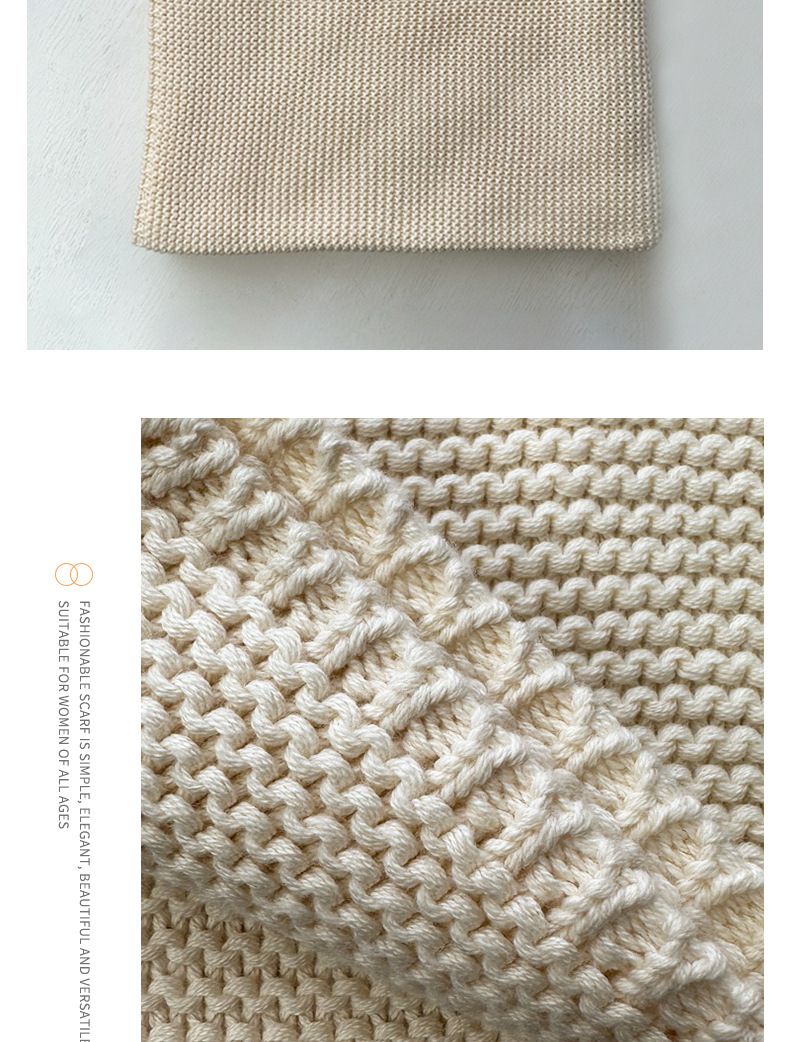 Nieuwe lange effen kleur katoenen gebreide comfortabele outdoor camping Instagram-hoes kantoordeken_voghion.com