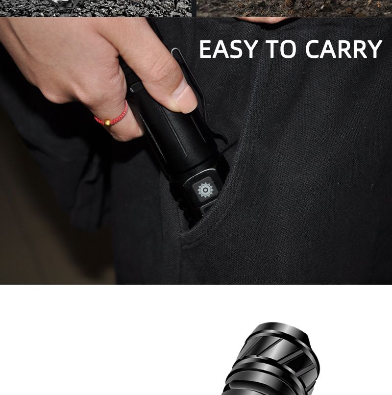 White Laser Patrol Outdoor Ultra-Bright Long-Range Zoom Portable Digital Power Bank Taschenlampe_voghion.com