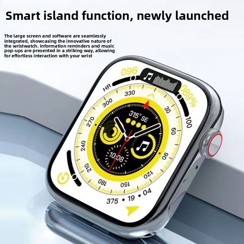 Trendy Items Double Payment S10 Bluetooth Watch Heart Rate Smart Island Multi-Function Health Detection Connected Blood Oxygen_voghion.com